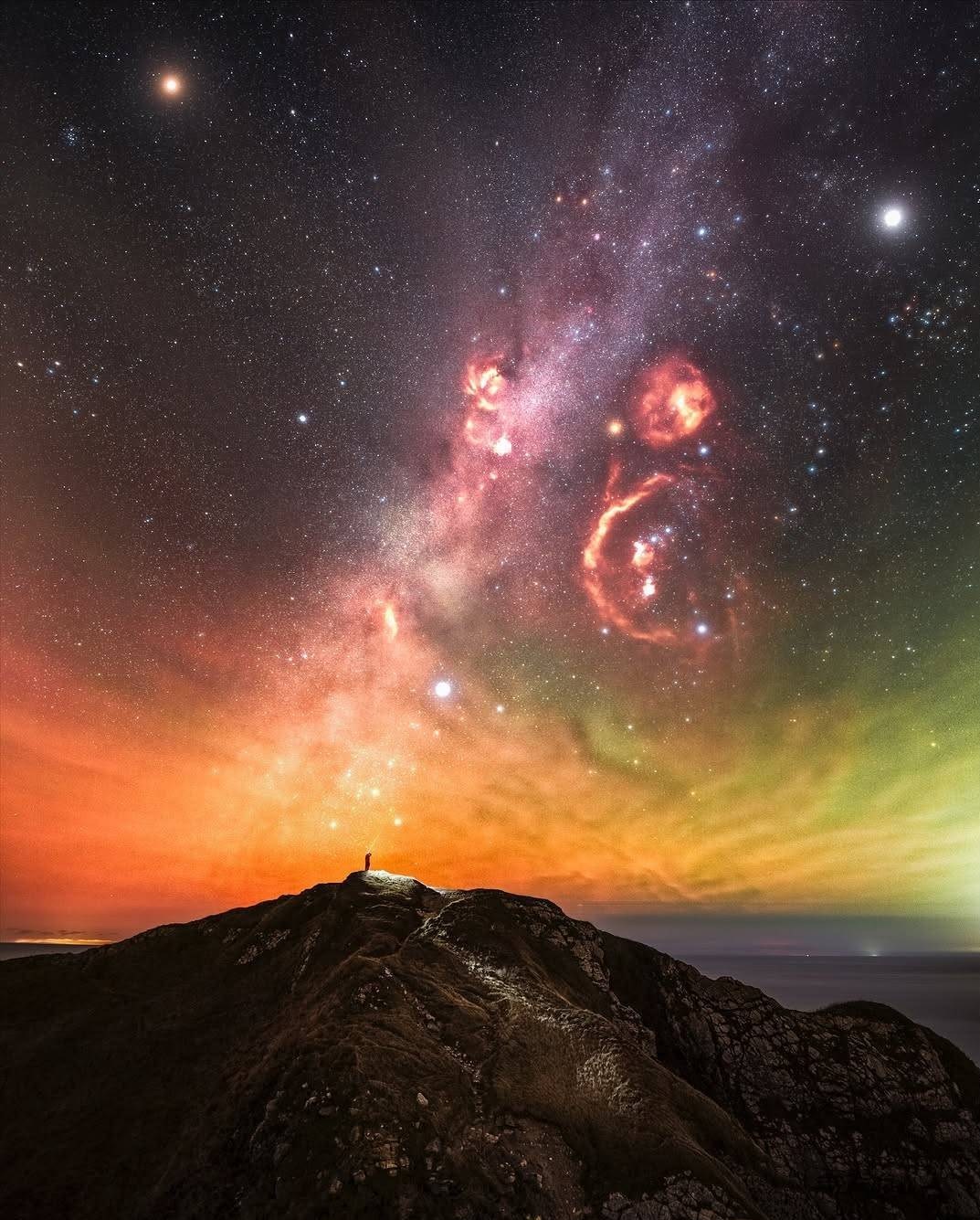 12 تصویر رؤیایی از زمین در آغوش کهکشان راهشیری اخبار فضایی ,