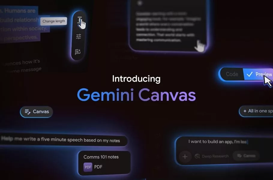 ابزار Canvas در جمینای حالا میتواند بهسرعت اسناد را به ارائه کامل تبدیل کند ابزار Canvas در جمینای حالا میتواند بهسرعت اسناد را به ارائه کامل تبدیل کند