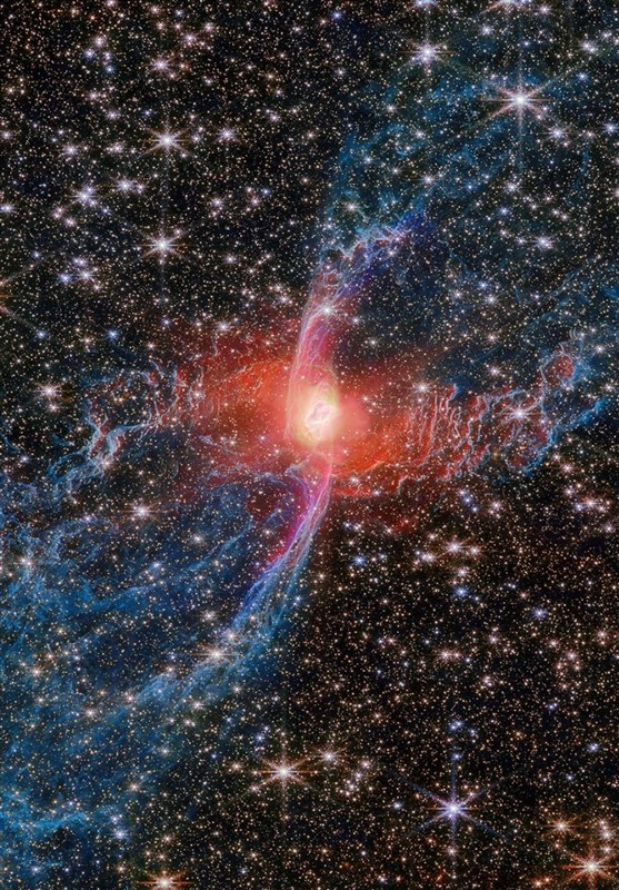 تصاویر تازه تلسکوپ جیمزوب از لحظه مرگ یک ستاره