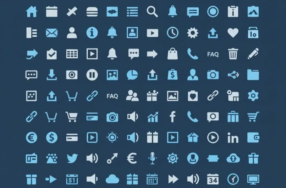 نمونههای آماده پرامپت طراحی آیکون برای ساخت مجموعه آیکون یکدست نمونههای آماده پرامپت طراحی آیکون برای ساخت مجموعه آیکون یکدست