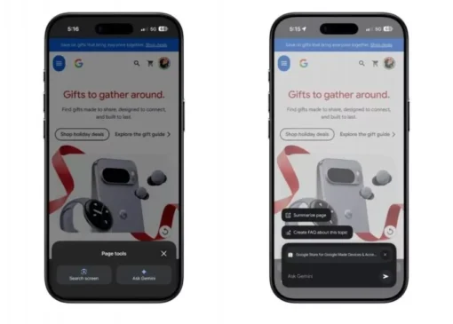 هوش مصنوعی جمینای در مرورگر کروم آیفون و آیپد فعال شد