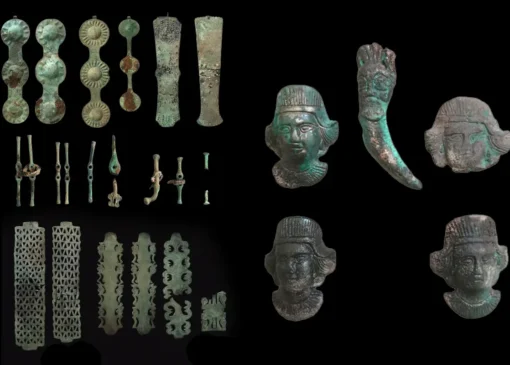 کشف اشیا آیینی از کورگان های ۲۵۰۰ ساله