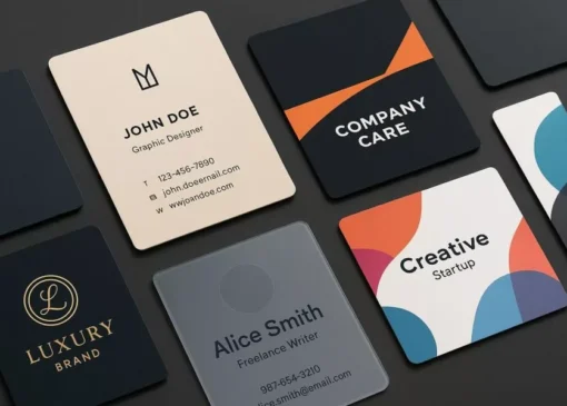 ۸ نمونه پرامپت برای طراحی کارت ویزیت با هوش مصنوعی