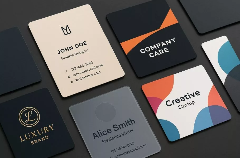 ۸ نمونه پرامپت برای طراحی کارت ویزیت با هوش مصنوعی