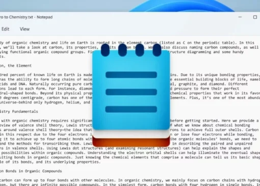 اپلیکیشن Notepad ویندوز حالا می‌تواند با هوش مصنوعی متن بنویسد