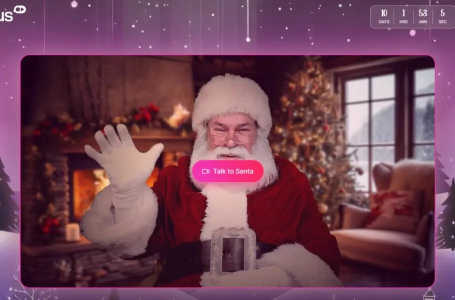هوش مصنوعی بابانوئل از راه رسید؛ گفتگوی تصویری با شخصیت معروف کریسمس [تماشا کنید]
