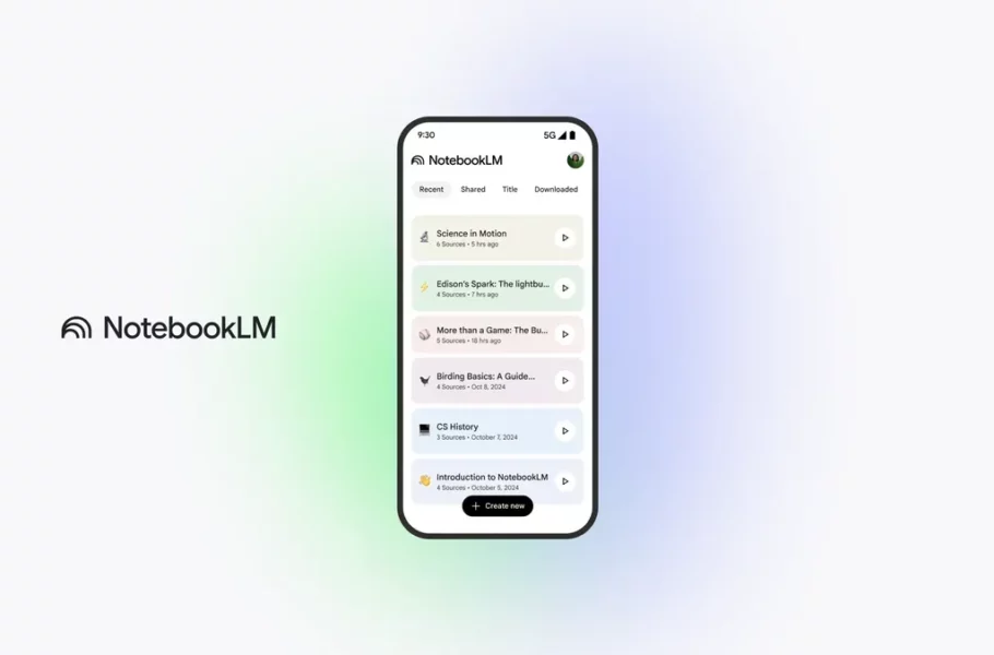 گوگل اپلیکیشن NotebookLM را برای اندروید و iOS منتشر کرد گوگل اپلیکیشن NotebookLM را برای اندروید و iOS منتشر کرد