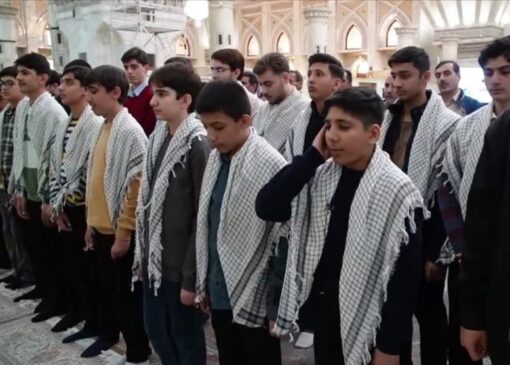 تجدید میثاق تیم ملی قاریان نوجوان با امام خمینی(ره)