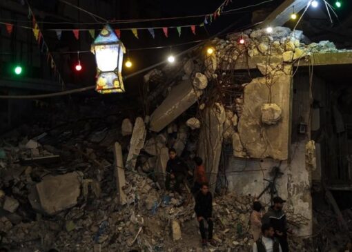 خلاقیت مردم غزه برای استقبال از رمضان الکریم/ ویرانه‌هایمان هم زیباست