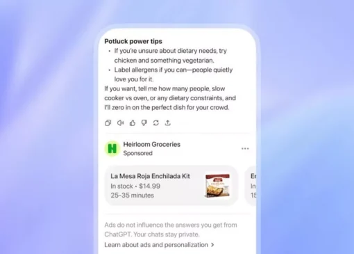 نمایش تبلیغات در ChatGPT برای کاربران رایگان و طرح Go آغاز شد