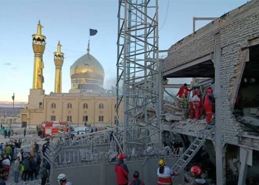 تخریب کتابخانه‌ای بی‌نظیر درباره امام حسین(ع) توسط دشمن+عکس