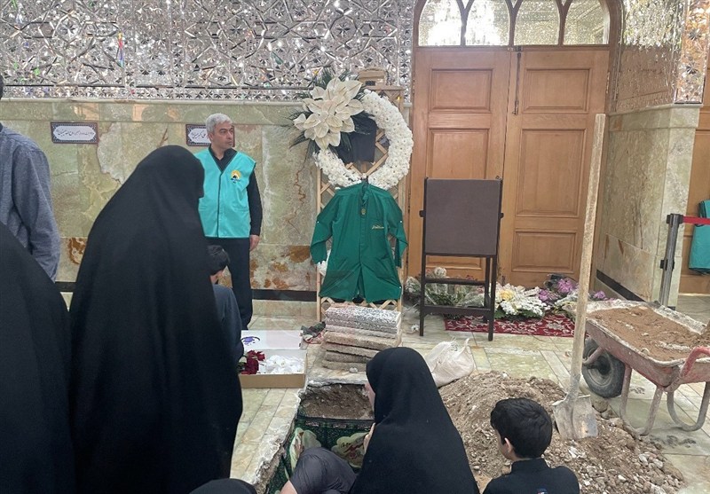 مراسم تشییع و خاکسپاری شهید علیرضا بیات برگزار شد