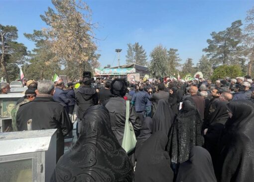 مراسم خاکسپاری امیر عزیز نصیرزاده برگزار شد