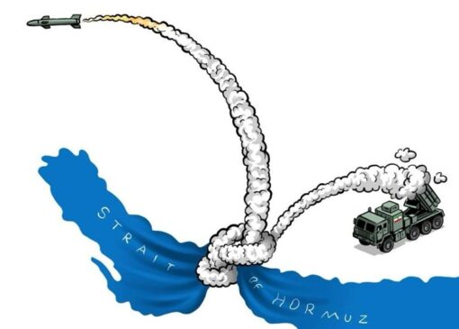 کاریکاتوریست مشهور اردنی: ایرانی‌ها تنگه هرمز رو گره زدن!