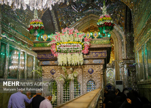 آئین گلاب شویی و گلباران ضریح مطهر حضرت شاهچراغ(ع)