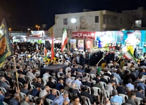 اجتماع باشکوه مردم گناوه با حضور خادمان رضوی