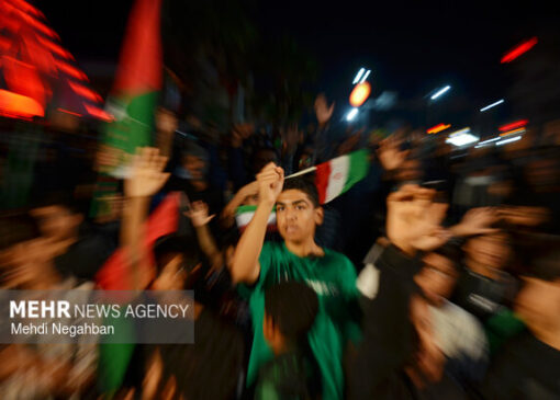 اجتماع حماسی و شبانه مردم رودان با حضور موکب داران عراقی