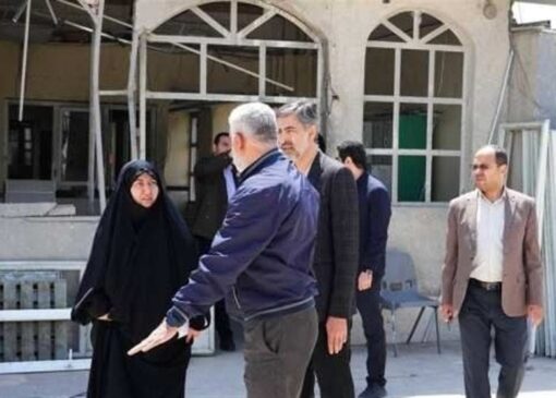 بازدید رییس سازمان سمپاد از مدرسه آسیب‌دیده علامه حلی