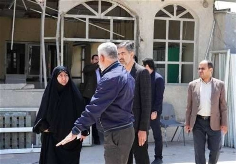 بازدید رییس سازمان سمپاد از مدرسه آسیب‌دیده علامه حلی