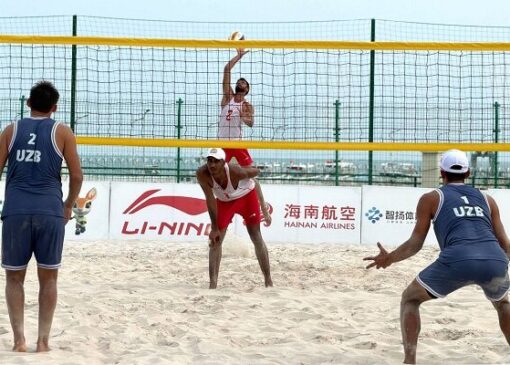 برتری تیم ملی والیبال ساحلی "ب" مقابل ازبکستان