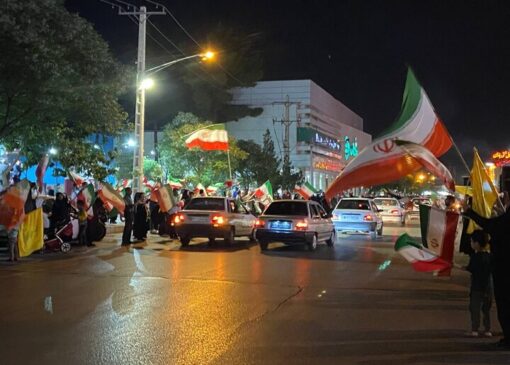 حماسه میدان داری مردم در بوستان شهید مطهری کرمان