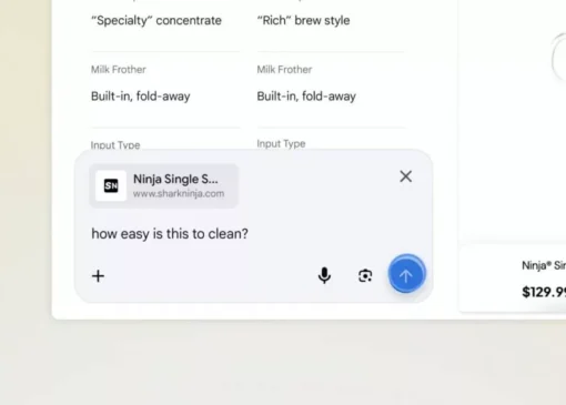 وب‌گردی حرفه‌ای‌تر با هوش مصنوعی؛ آپدیت جدید AI Mode به گوگل کروم آمد