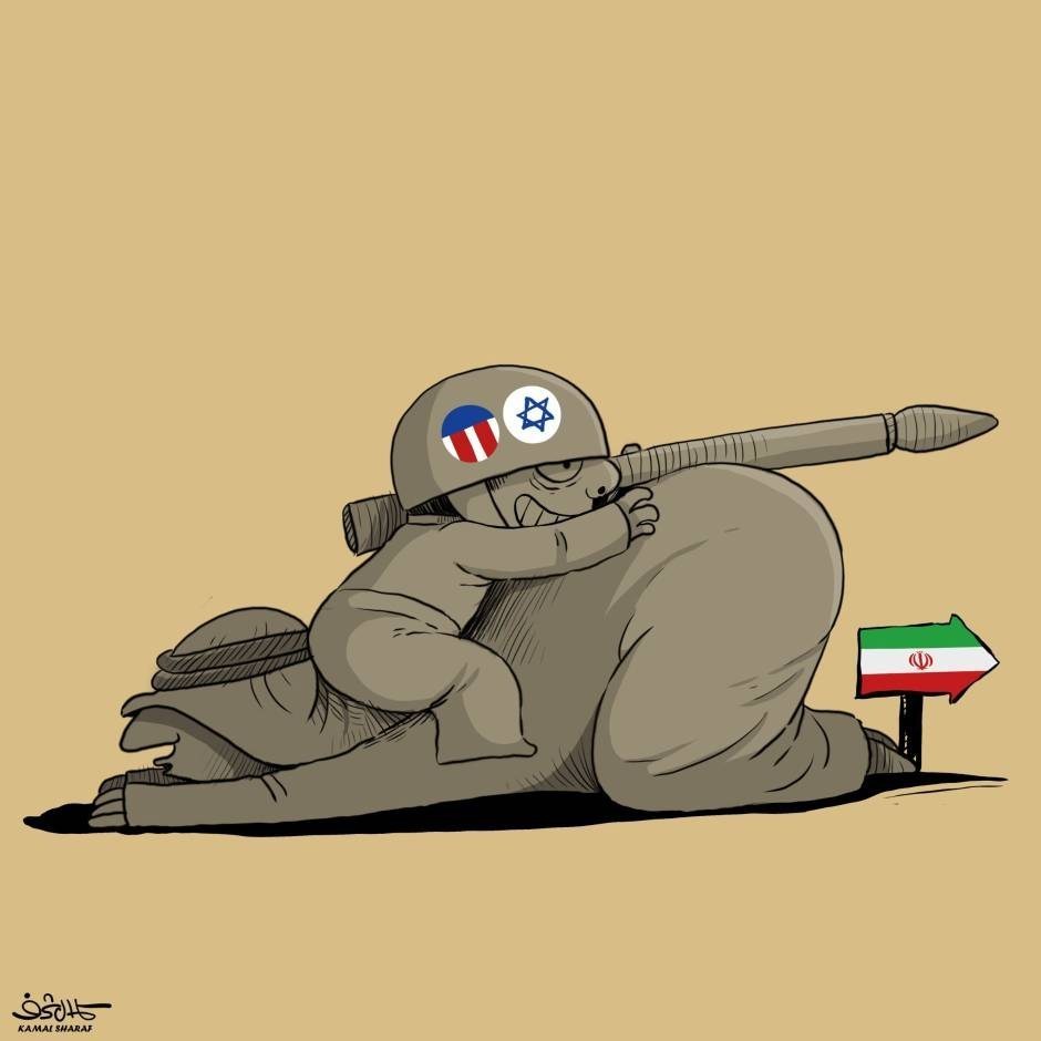 کاریکاتور , جنگ آمریکا و رژیم صهیونیستی علیه ایران , 