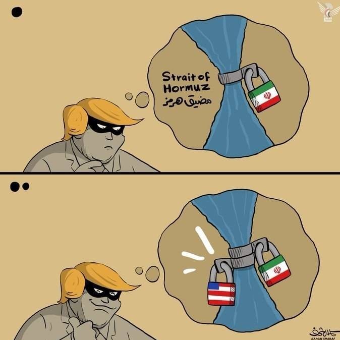 کاریکاتور , جنگ آمریکا و رژیم صهیونیستی علیه ایران , 