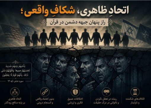 اتحادِ ظاهری، شکافِ واقعی؛ راز پنهان جبهه‌ی دشمن در قرآن
