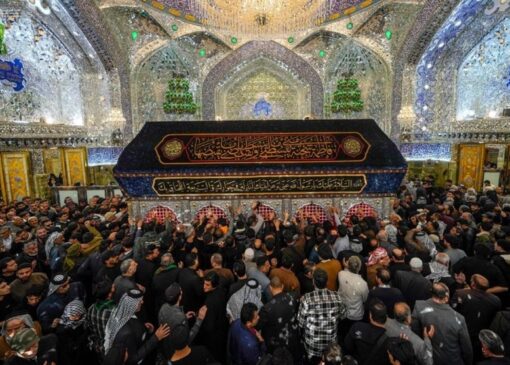 تشرف خانواده شهدای میناب به حرم امام علی(ع)