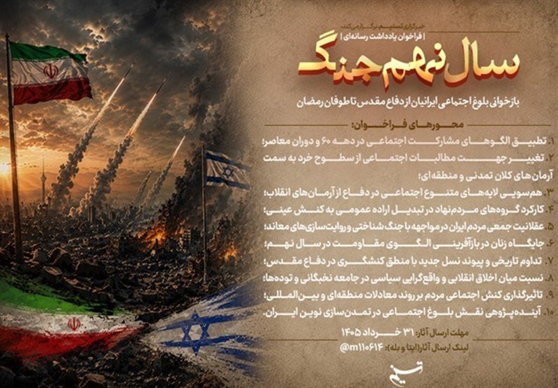بازخوانی بلوغ اجتماعی ایرانیان از دفاع مقدس تا طوفان رمضان بازخوانی بلوغ اجتماعی ایرانیان از دفاع مقدس تا طوفان رمضان