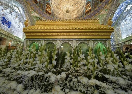 ببینید|حرم امام علی(ع) در آستانه عید غدیر گلباران شد