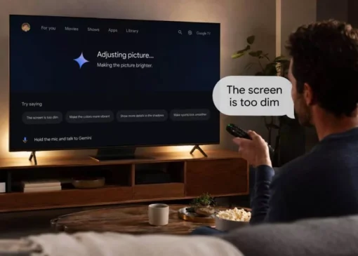 جمینای حالا می‌تواند تنظیمات تصویر و صدای تلویزیون‌های مجهز به Google TV را تغییر دهد
