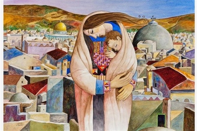 کشور فلسطین , کرانه باختری , نوار غزه , رژیم صهیونیستی (اسرائیل) , نقاشی , هنرهای تجسمی , شجرة الزیتون , 