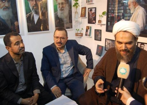 حضور داماد رهبر شهید انقلاب در نمایشگاه کتاب بغداد